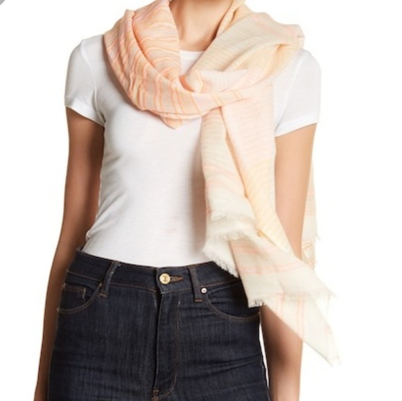 🆕 Michael Stars - Speckle & Stripe Scarf‎ - Picture 1 of 2